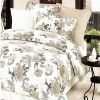 Blancho Bedding - [Ivory Rose] 100% Cotton 5PC Bed In A Bag (Twin Size)