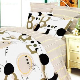 Blancho Bedding - [Rhapsody of Youth] 100% Cotton 5PC Bed In A Bag (Twin Size)