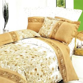 Blancho Bedding - [Field of Blossoms] 100% Cotton 5PC Bed In A Bag (Twin Size)