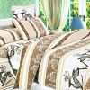 Blancho Bedding - [Beige Deer Totem] 100% Cotton 5PC Bed In A Bag (Twin Size)