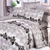 Blancho Bedding - [Pale Purple Classic] 100% Cotton 5PC Bed In A Bag (Twin Size)