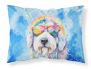 Old English Sheepdog Hippie Dawg Standard Pillowcase Lightweight Super Soft Easy Care Decorative Artwork Pillowcase, Standard