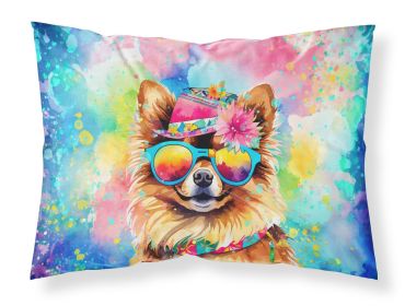 Pomeranian Hippie Dawg Standard Pillowcase Lightweight Super Soft Easy Care Decorative Artwork Pillowcase, Standard