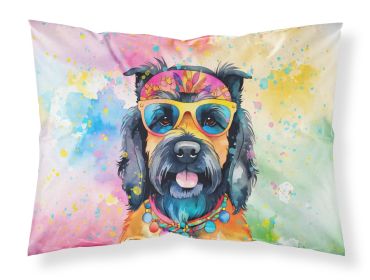 Scottish Terrier Hippie Dawg Standard Pillowcase Lightweight Super Soft Easy Care Decorative Artwork Pillowcase, Standard