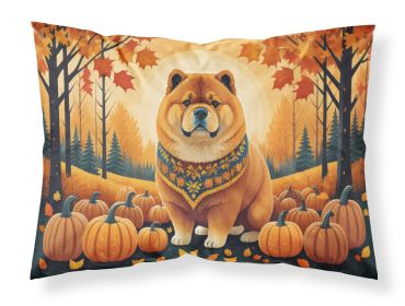 Chow Chow Fall Standard Pillowcase Lightweight Super Soft Easy Care Decorative Artwork Pillowcase, Standard