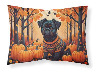 Affenpinscher Fall Standard Pillowcase Lightweight Super Soft Easy Care Decorative Artwork Pillowcase, Standard