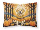 Yellow Labrador Retriever Fall Standard Pillowcase Lightweight Super Soft Easy Care Decorative Artwork Pillowcase, Standard
