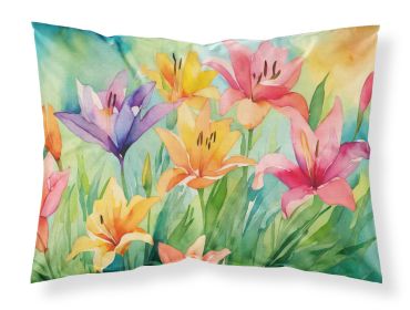 Lilies in Watercolor Standard Pillowcase Lightweight Super Soft Easy Care Decorative Artwork Pillowcase, Standard