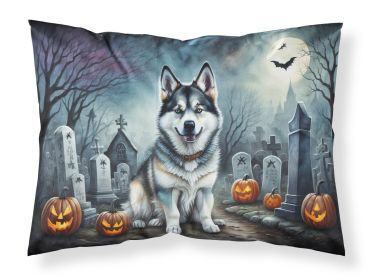 Alaskan Malamute Spooky Halloween Standard Pillowcase Lightweight Super Soft Easy Care Decorative Artwork Pillowcase, Standard