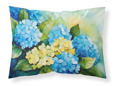 Hydrangeas in Watercolor Standard Pillowcase Lightweight Super Soft Easy Care Decorative Artwork Pillowcase, Standard