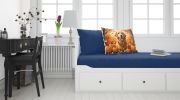 Golden Retriever Fall Standard Pillowcase Lightweight Super Soft Easy Care Decorative Artwork Pillowcase, Standard