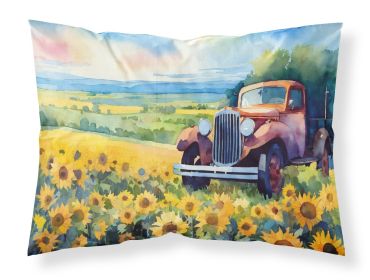 Kansas Sunflowers in Watercolor Standard Pillowcase Lightweight Super Soft Easy Care Decorative Artwork Pillowcase, Standard (Default: Default)