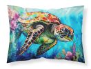 Loggerhead Sea Turtle Standard Pillowcase Lightweight Super Soft Easy Care Decorative Artwork Pillowcase, Standard