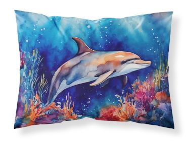 Dolphin Standard Pillowcase Lightweight Super Soft Easy Care Decorative Artwork Pillowcase, Standard (Default: Default)