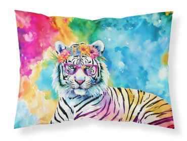NEW Hippie Animal White Tiger Standard Pillowcase Lightweight Super Soft Easy Care Decorative Artwork Pillowcase, Standard (Default: Default)
